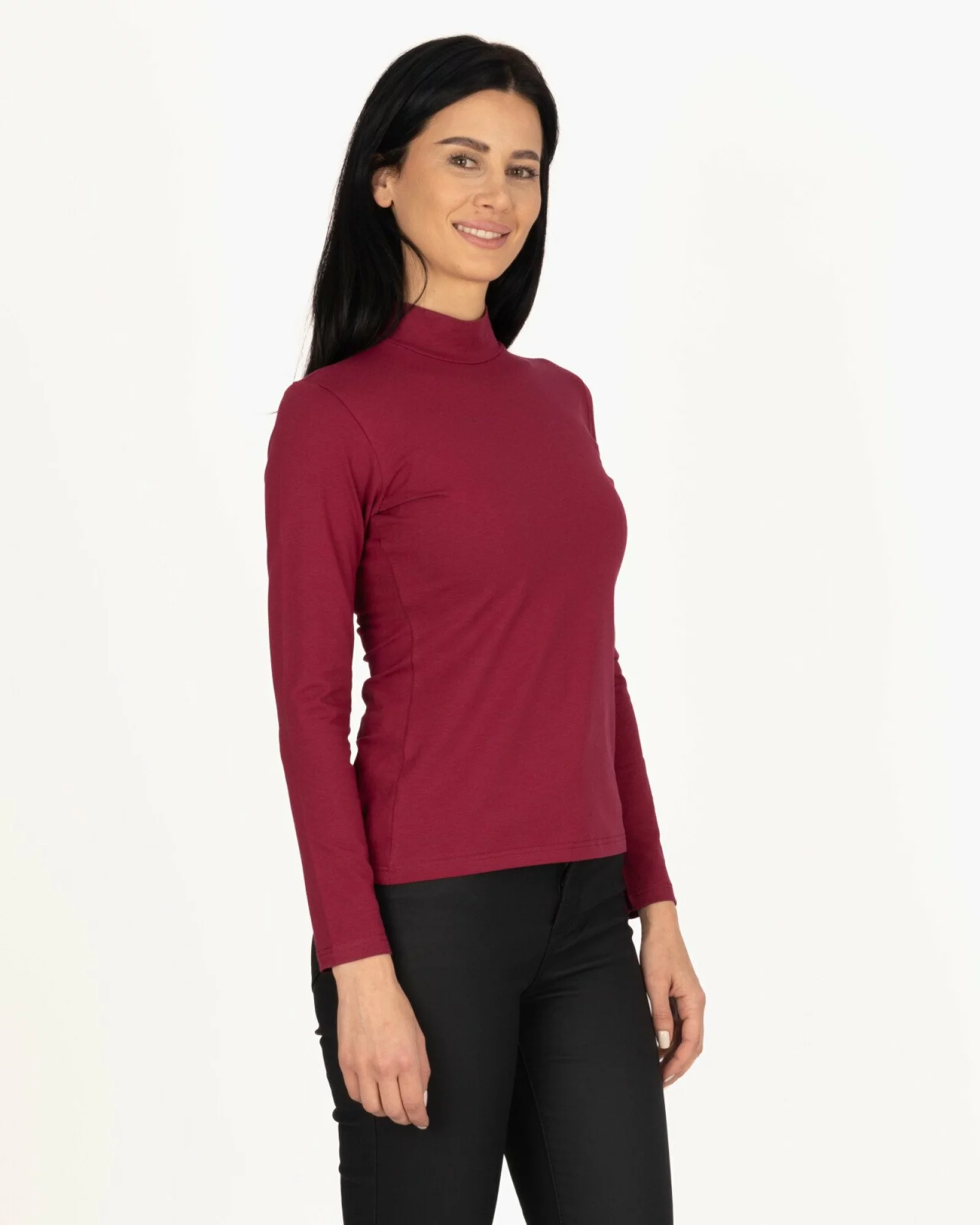 Bluză damă B.2005. tip maletă Bordo