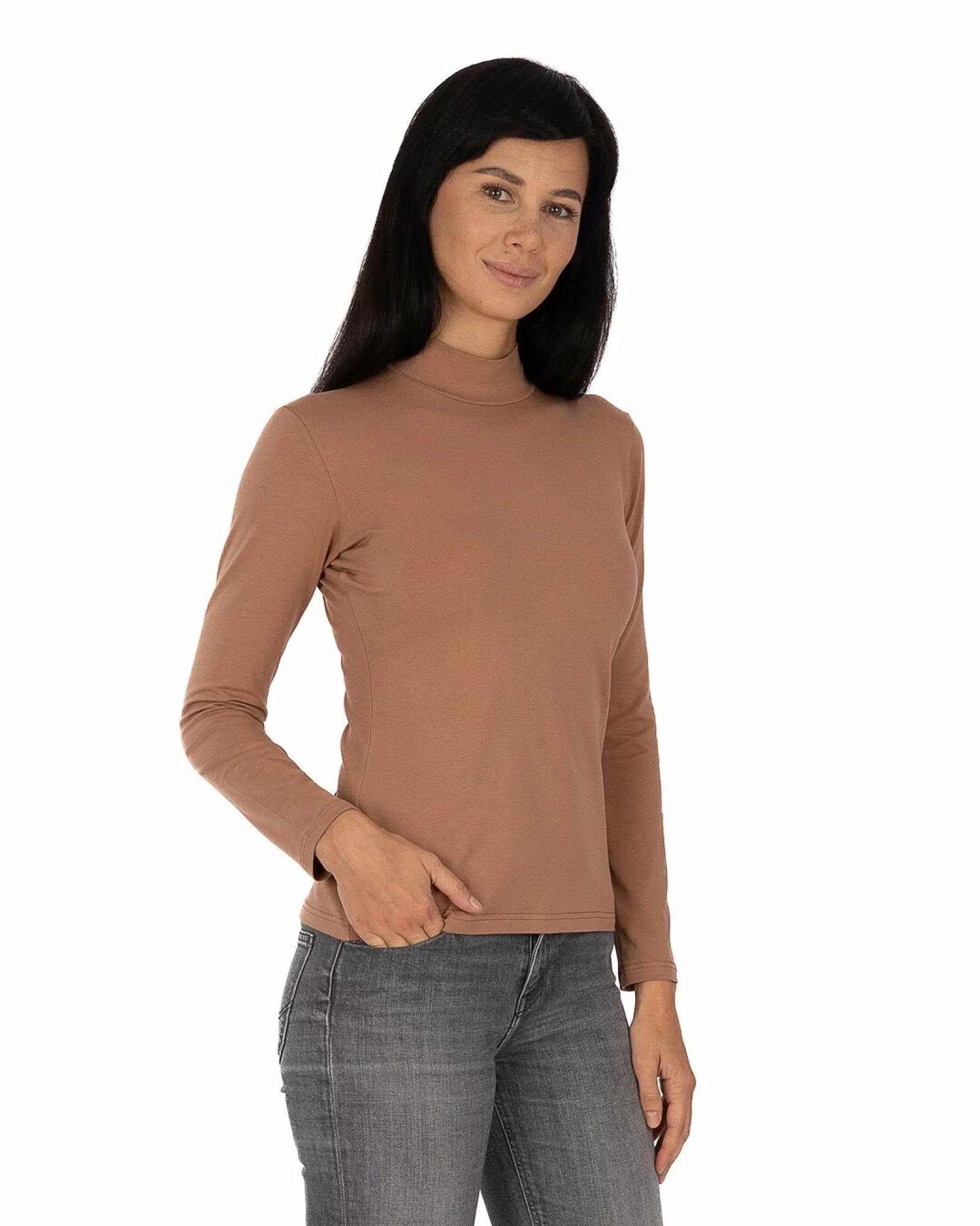 Bluză damă B.2005. tip maletă Cappuccino