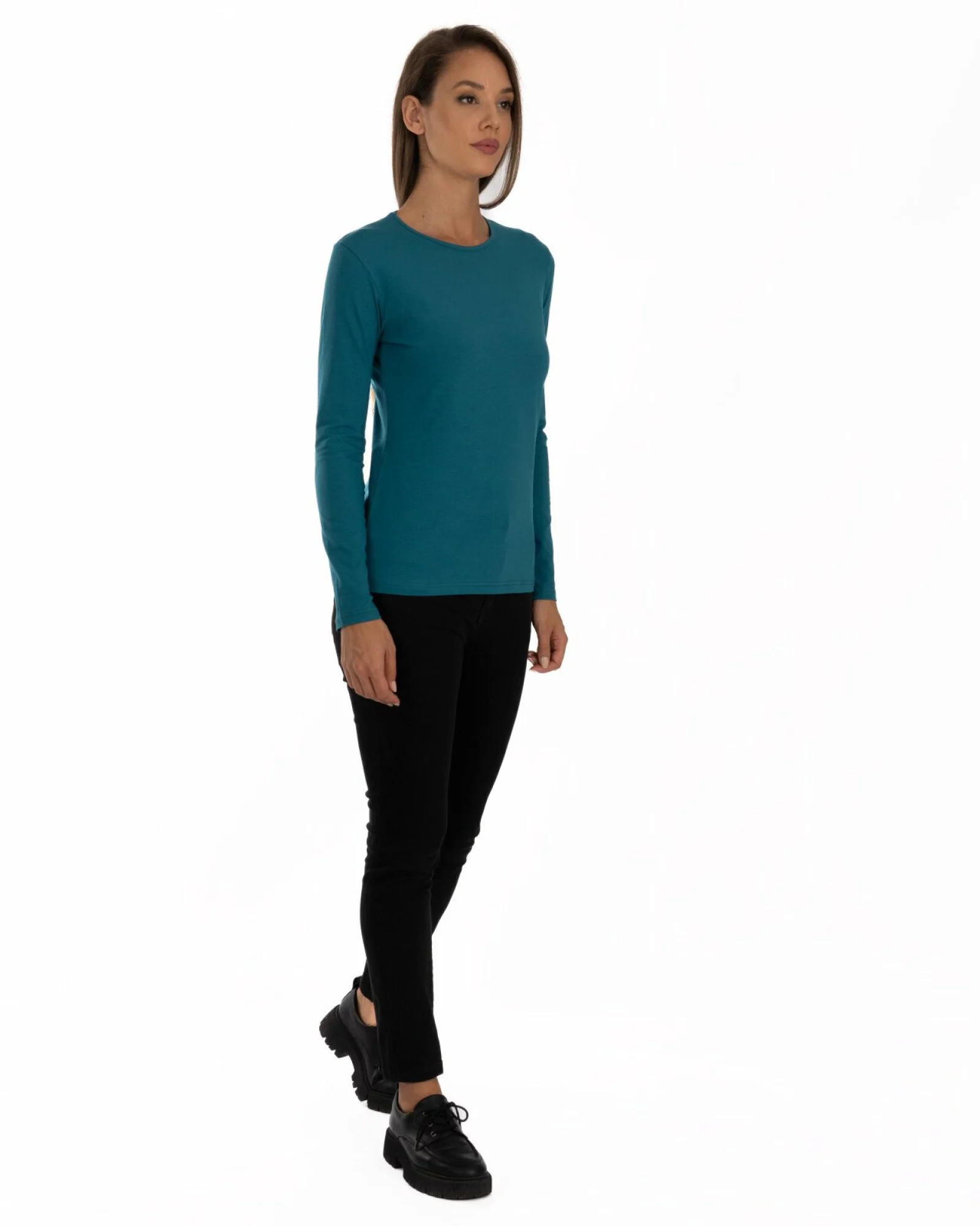 Bluză damă basic B.2401.Petrol