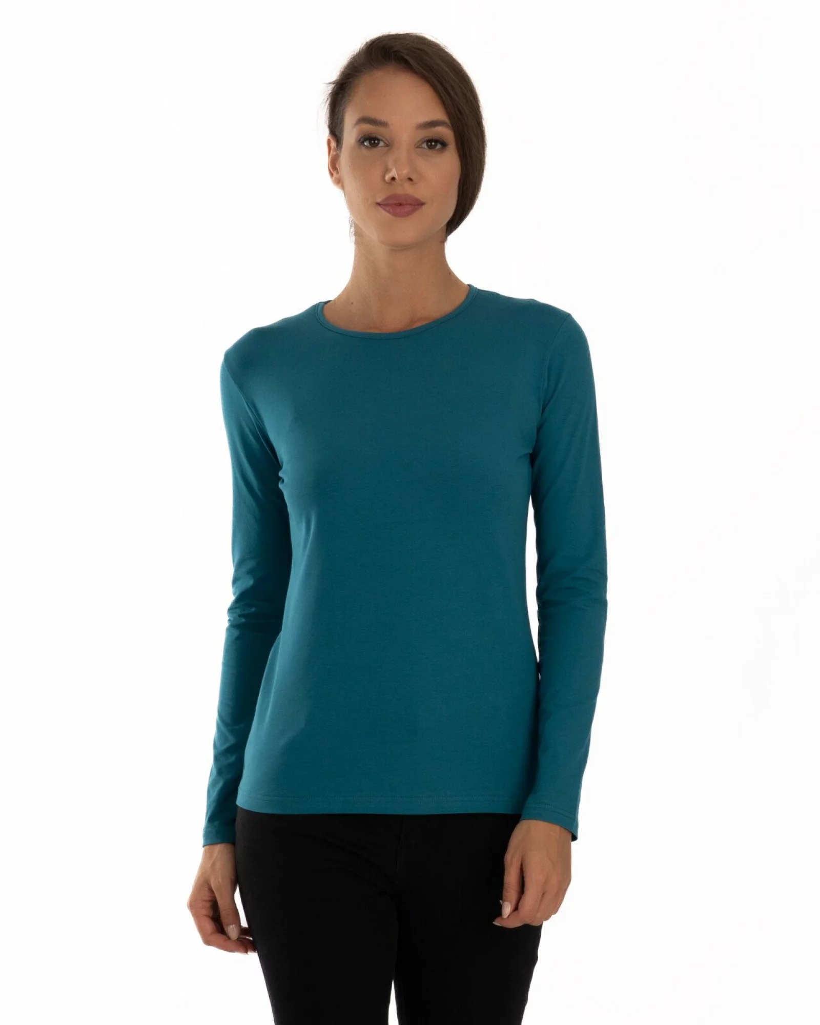 Bluză damă basic B.2401.Petrol