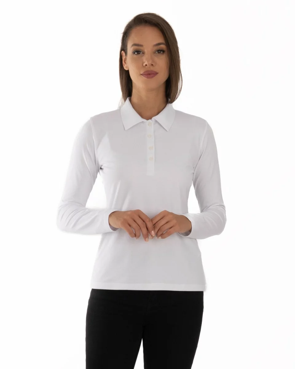 Bluză damă Polo B.2402.Alb