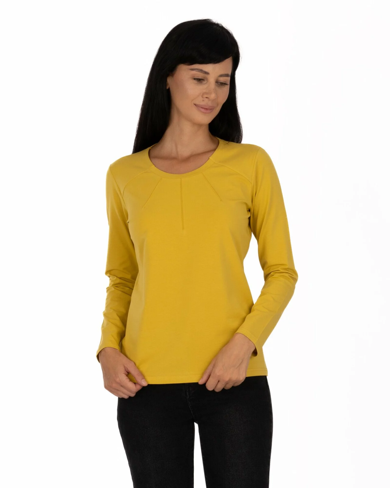 Bluză damă B.2234.Muștar