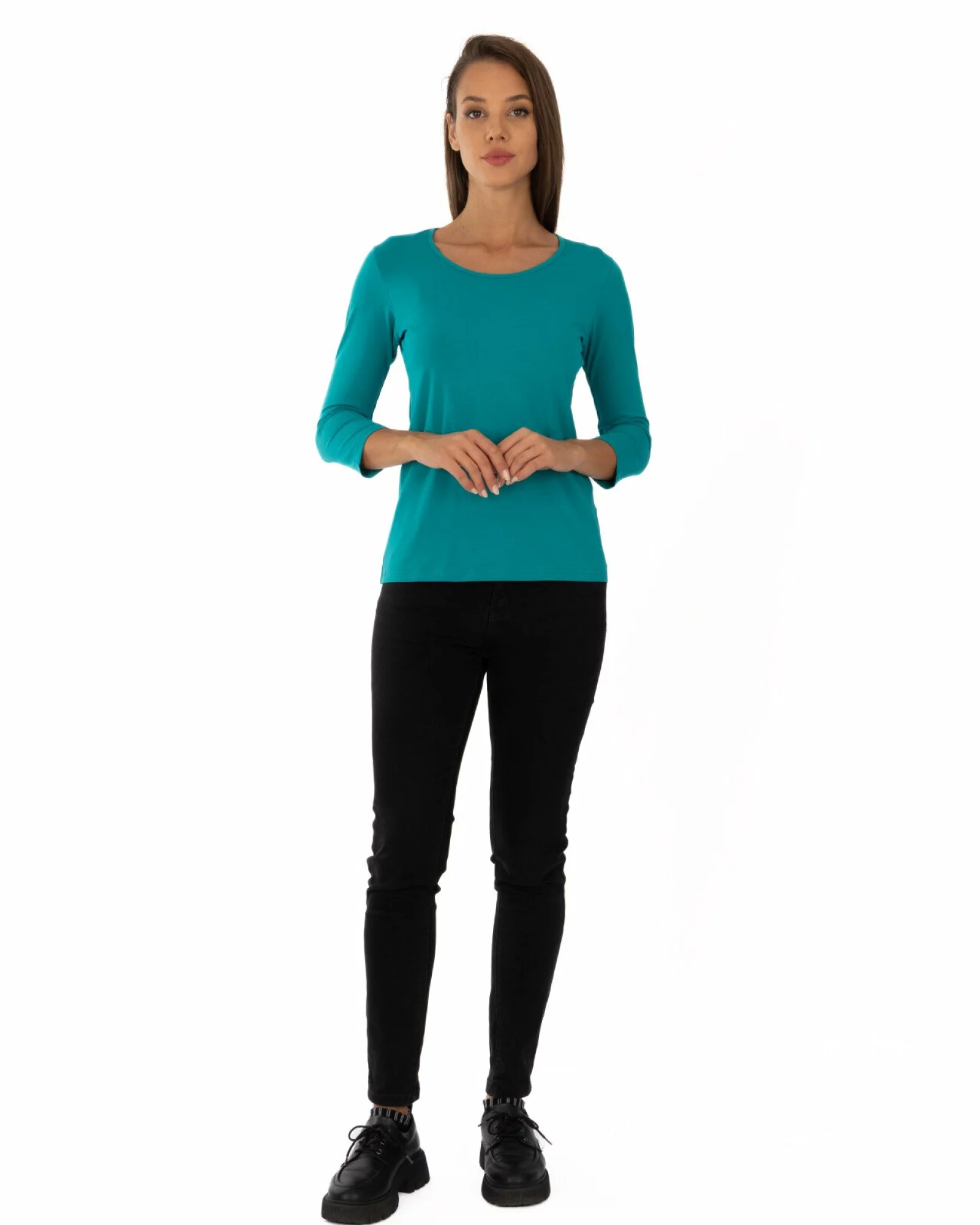 Bluză damă basic B.2400.Tropical