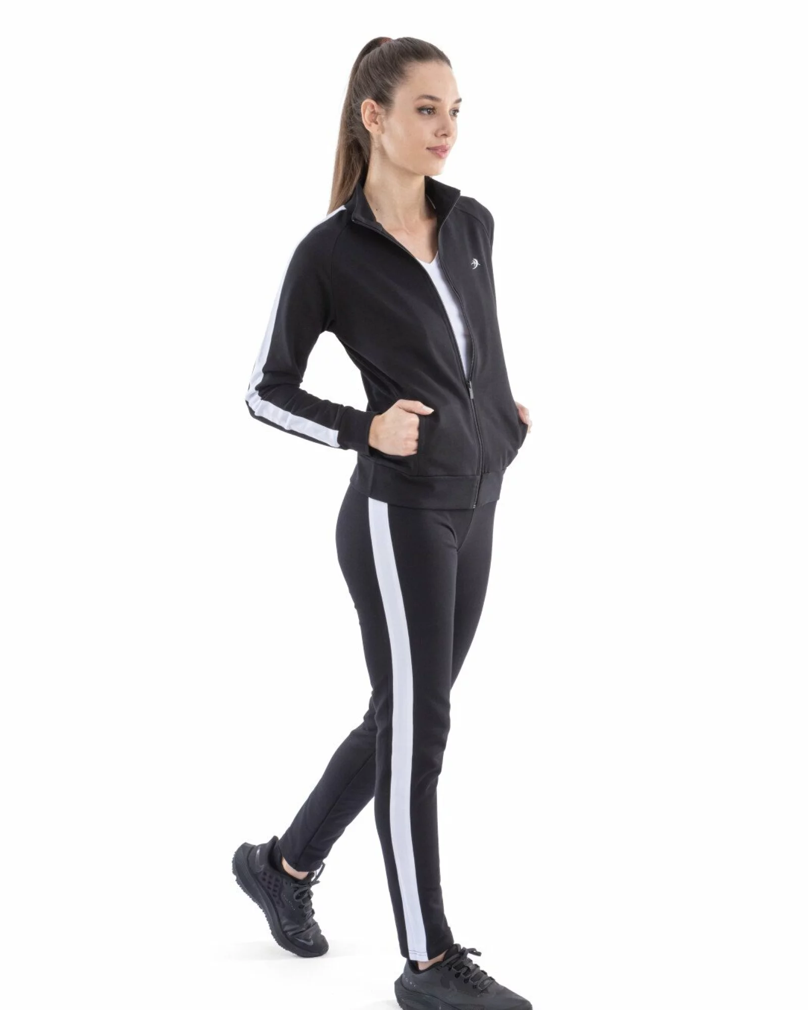 Trening Damă COM.2048.Negru-alb