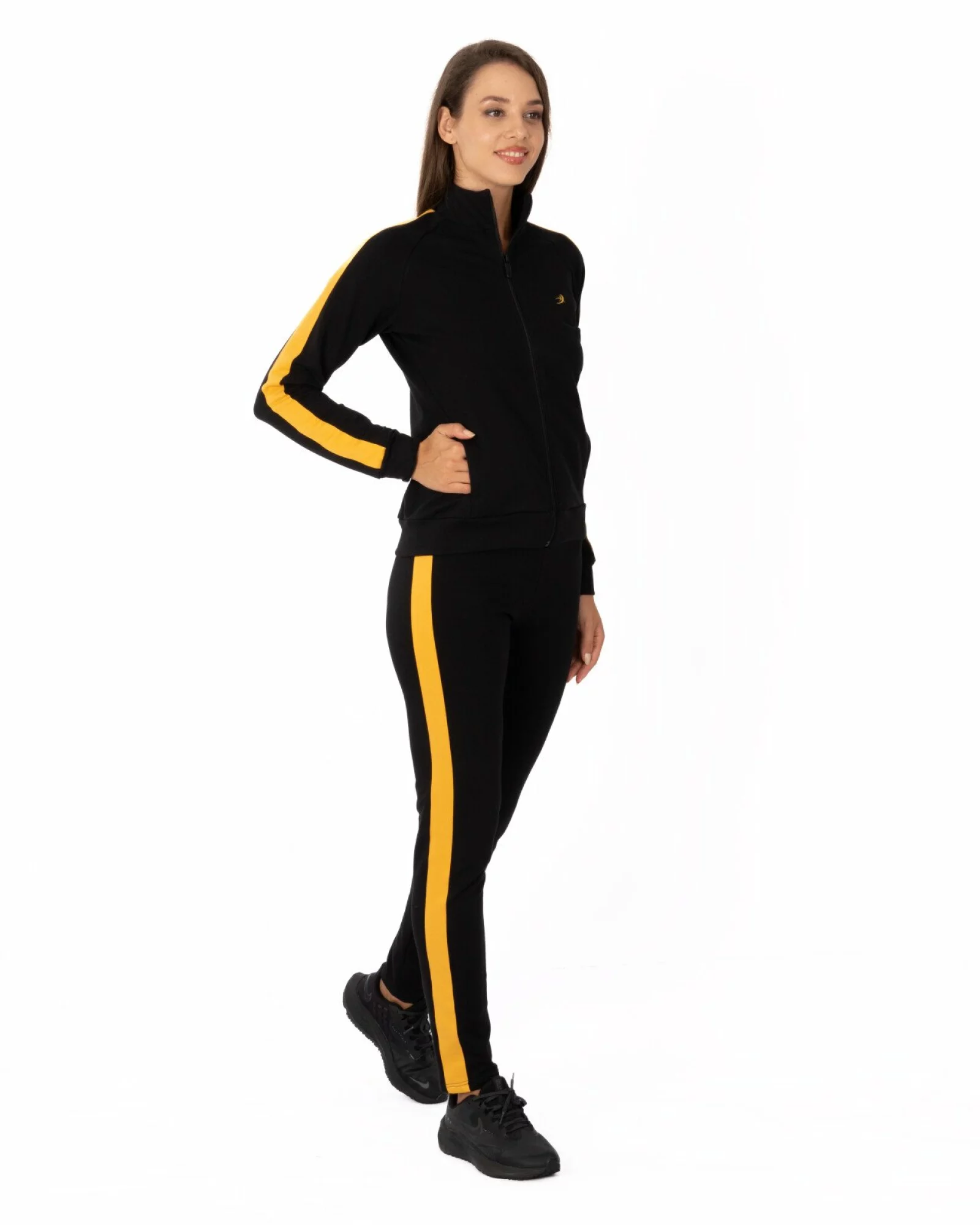 Trening Damă COM.2048.Negru-Galben