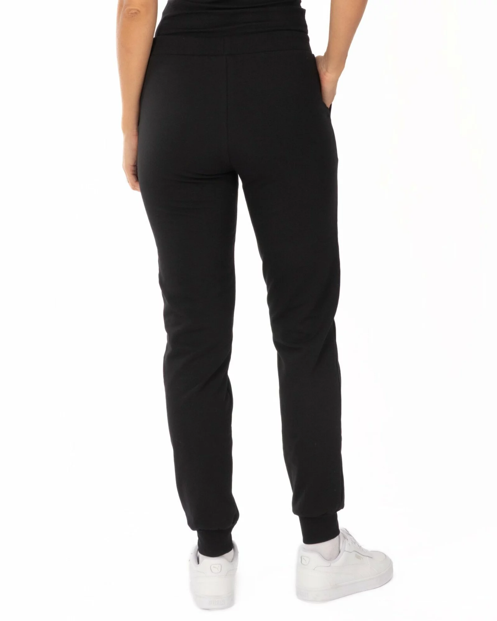 Pantalon Conic cu Manșete Termo Pufos Damă P.2233.Negru
