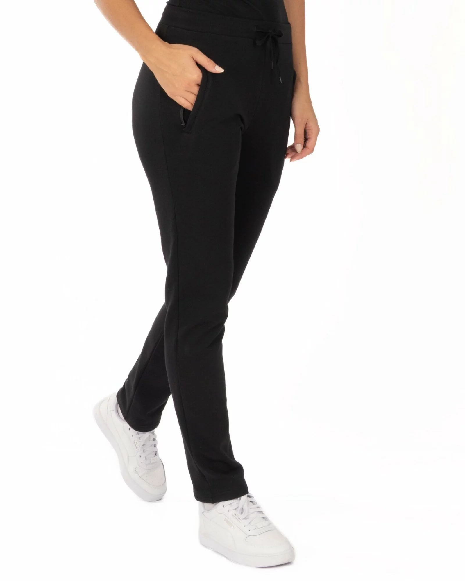Pantalon Conic Termo Pufos Damă P.2237.Negru