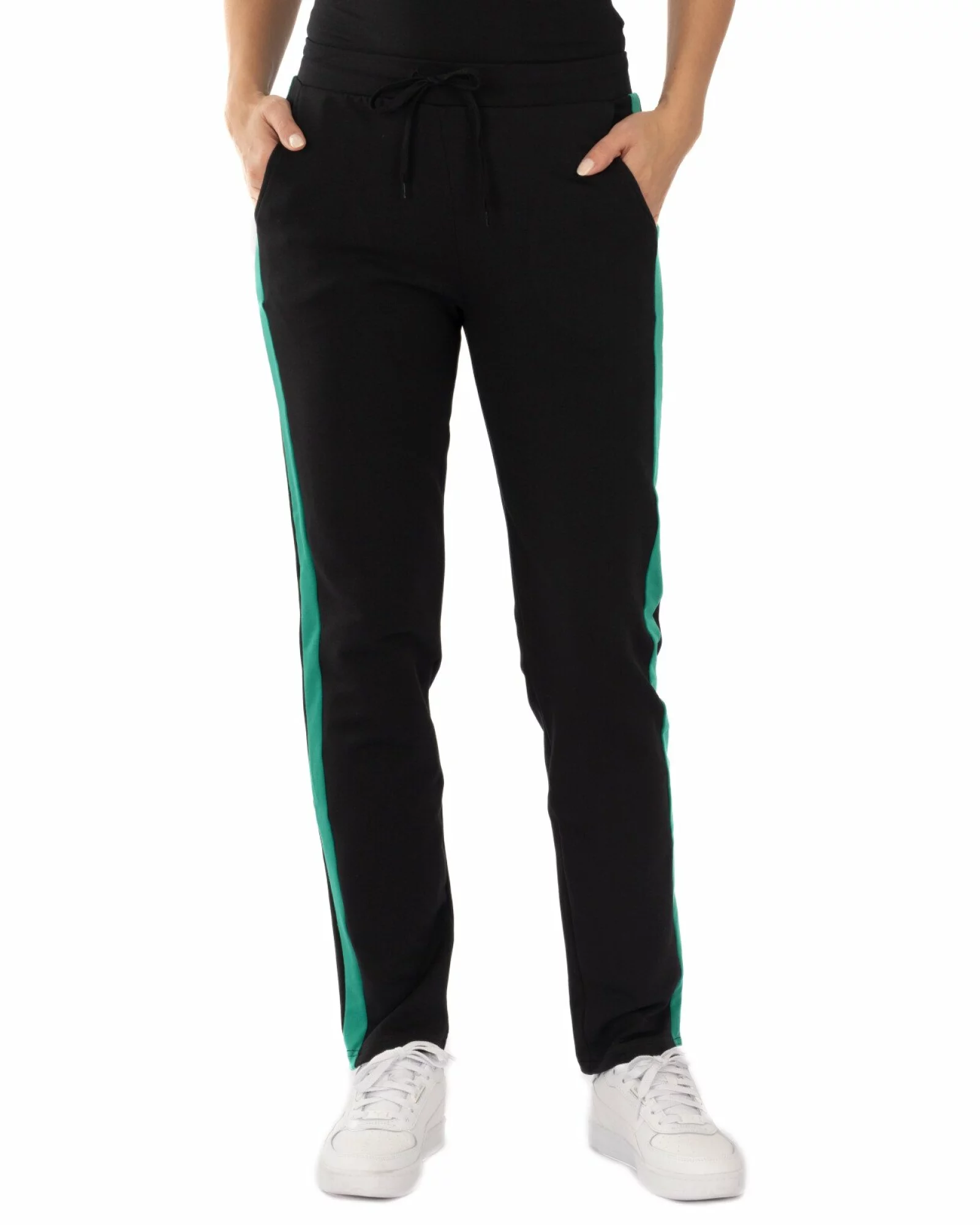 Pantalon Damă P.2269.Negru-Verde