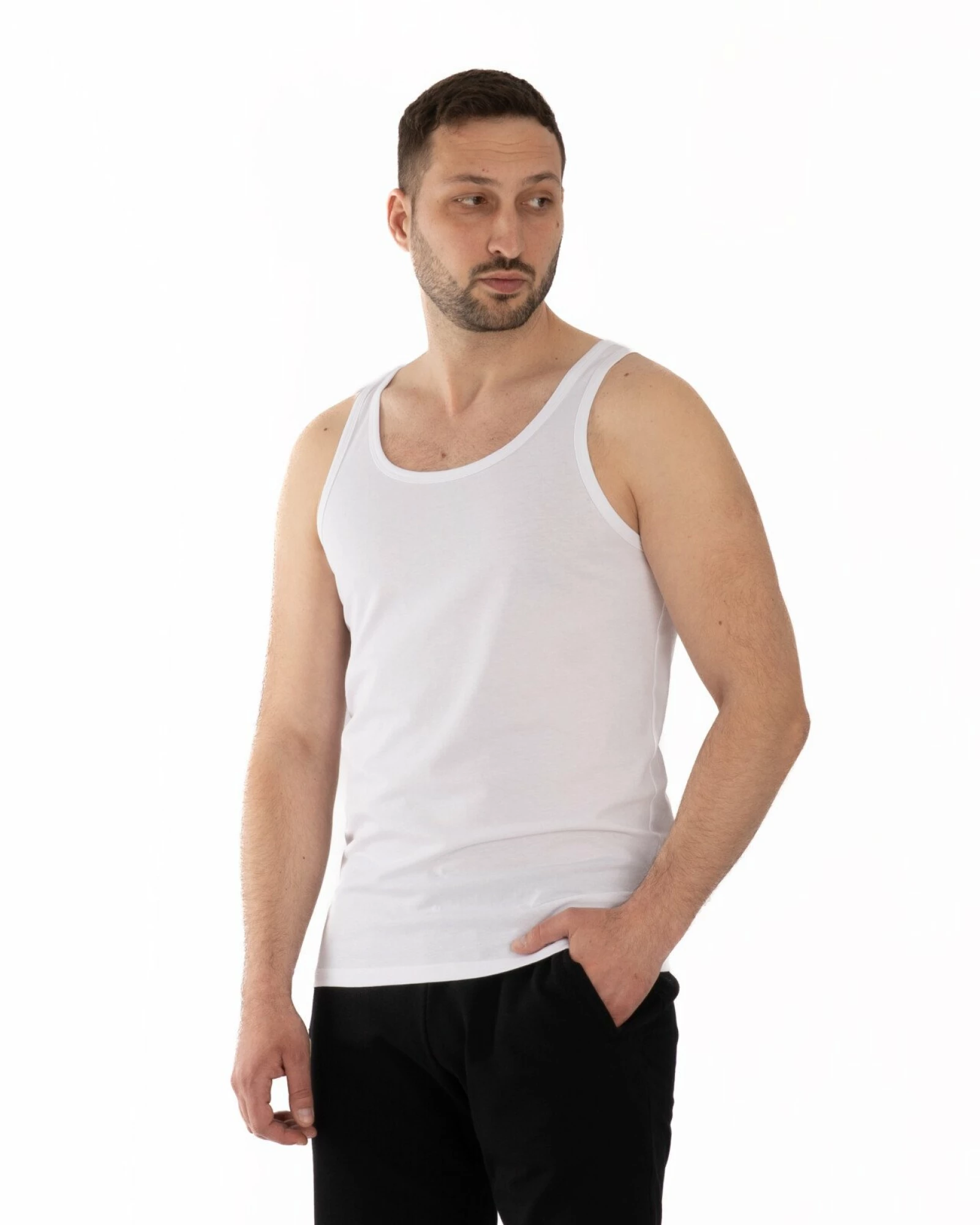 Maiou bărbați M.4001.Alb