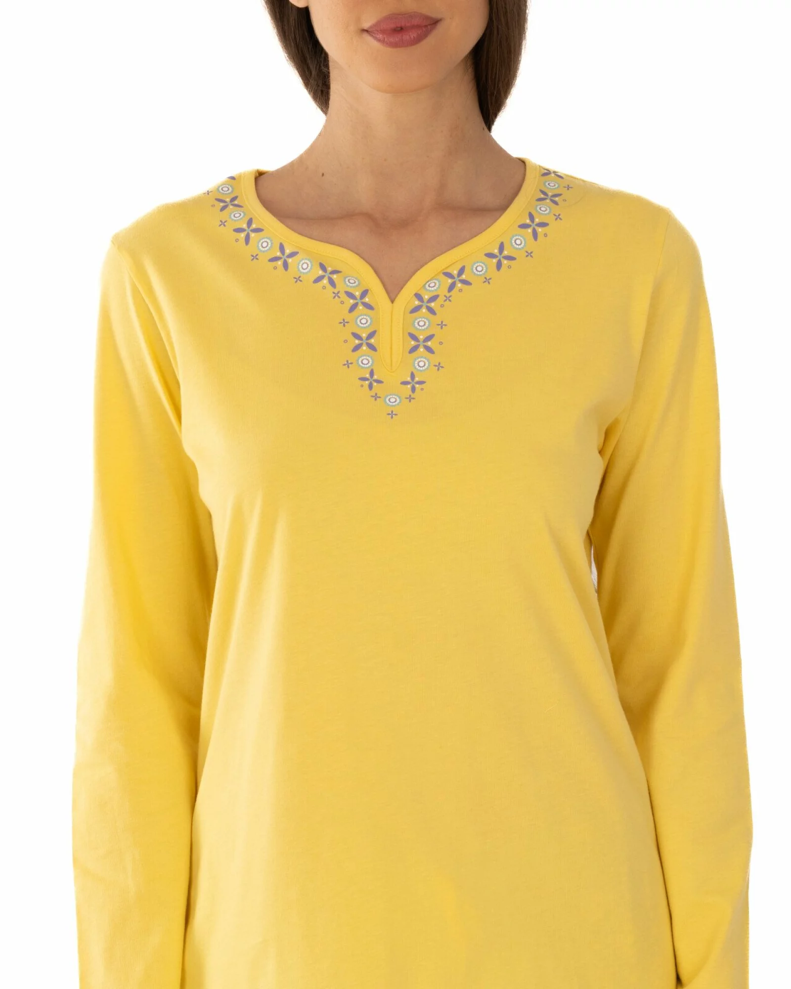 Pijama damă PIJ.2237.Galben