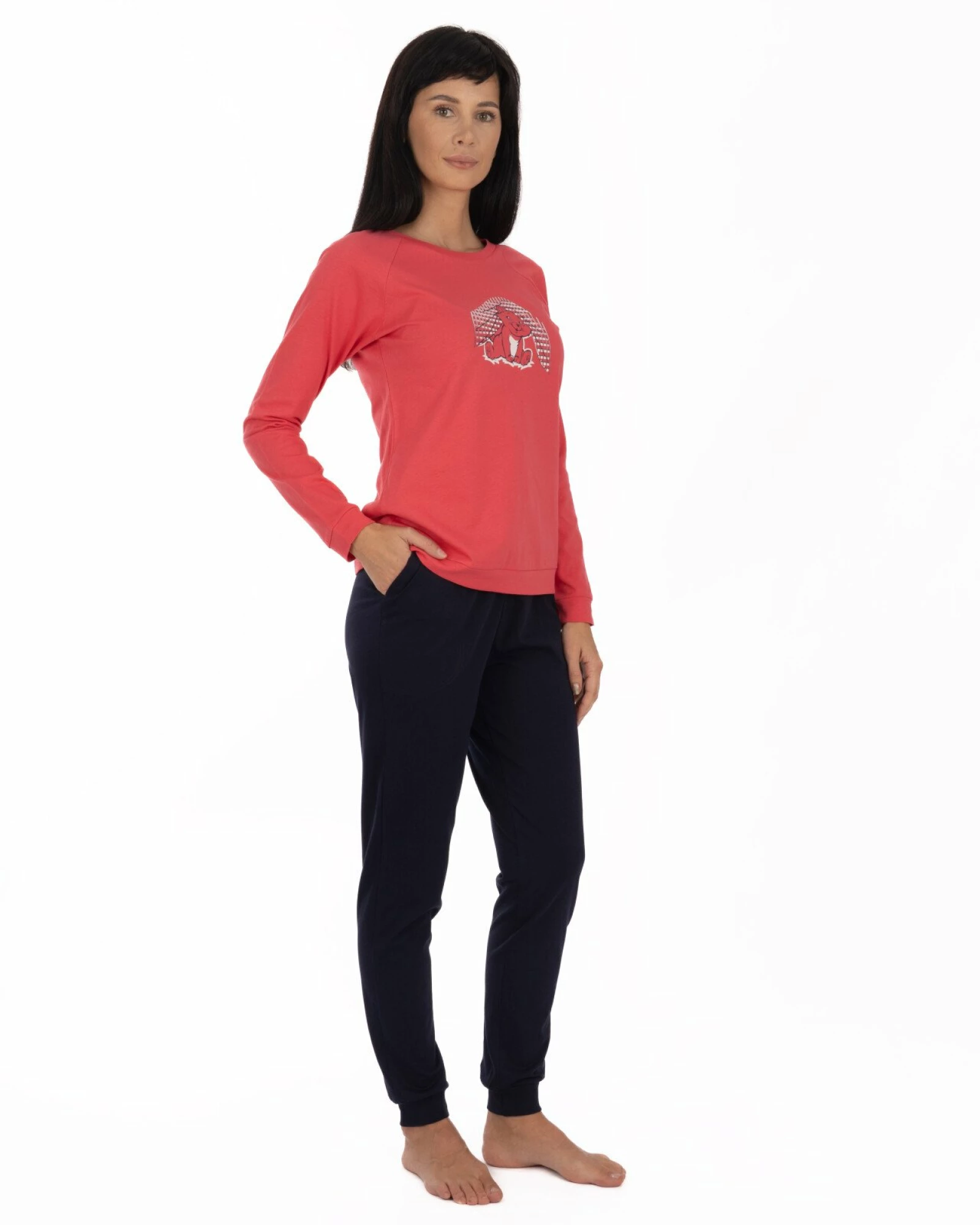 Pijama damă PIJ.2258.Roz-Coral