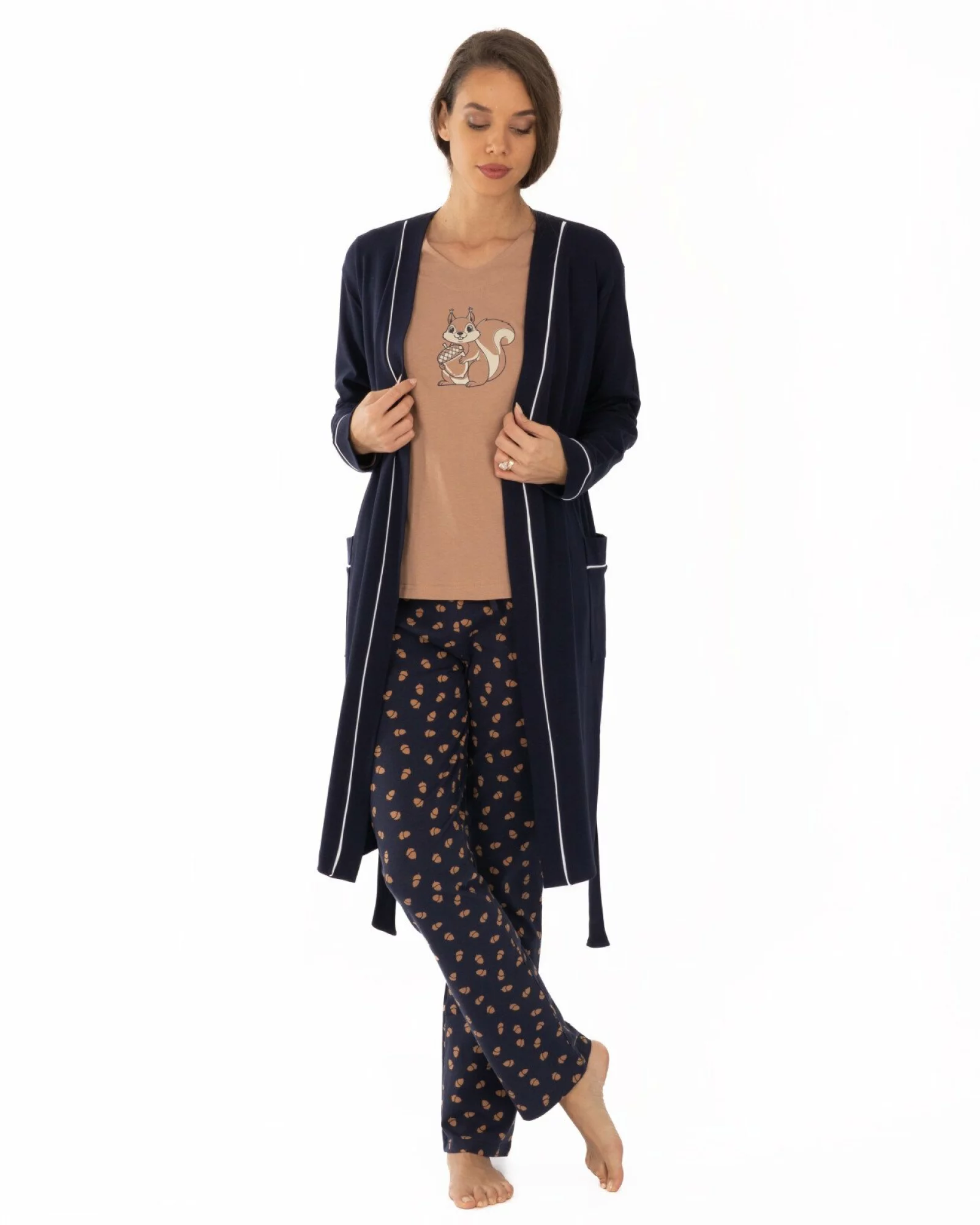 Pijama damă PIJ.2259.Alună